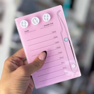 Tabla para pestañas y pinzas